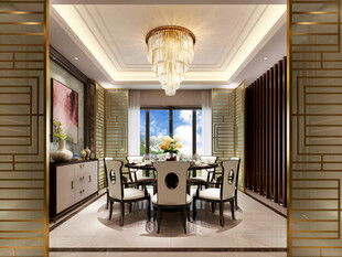现代简约风餐厅室内设计