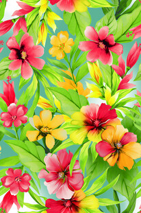 大牌 手绘花图片