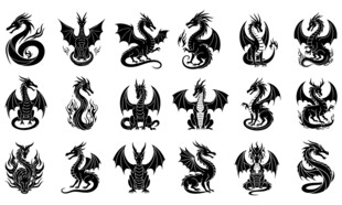 西方龙图案
