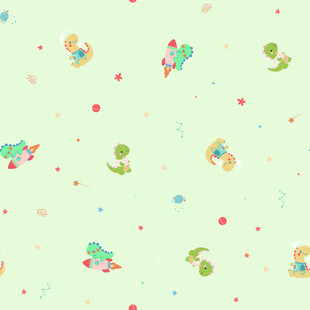 可爱恐龙图案的清新背景