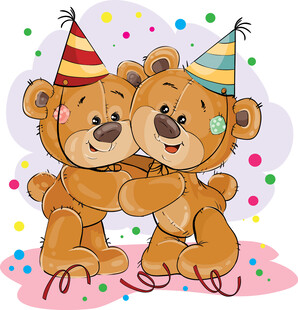 两个小熊欢乐庆生