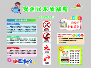 安全饮水知识宣传海报