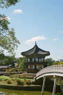 韩式园林景观中的亭与桥