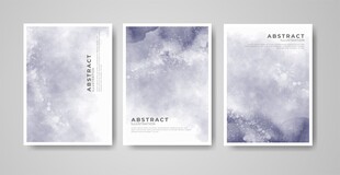梦幻云雾风格简约海报