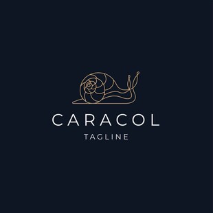 Caracol品牌简约风格标志