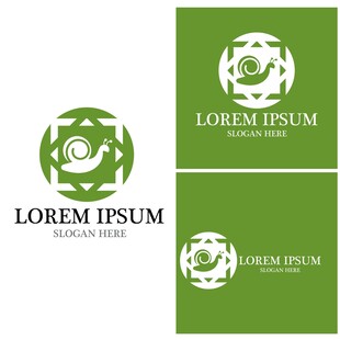 绿色几何风格抽象logo设计