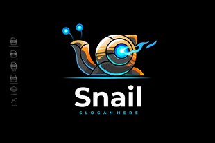 Snail科技公司创意标志设计