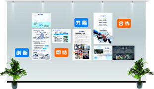电商孵化文化墙