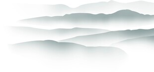 水墨群山意境图