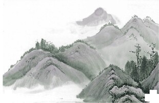 水墨山水意境图
