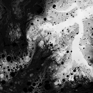 水墨风格抽象艺术画面