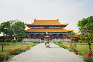 中式古建筑庭院景观