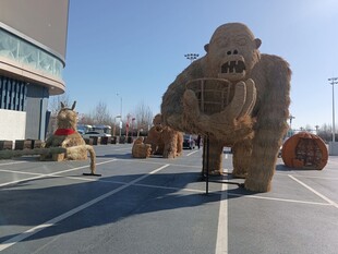 户外大型卡通雕塑展示