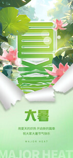 大暑海报 