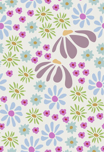 清新花卉图案背景