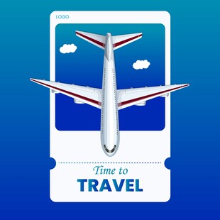 民航旅行海报