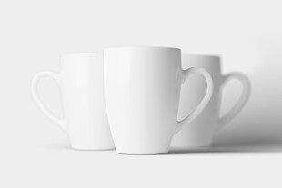 白色马克杯设计展示样机