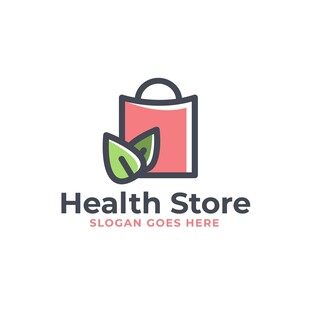 健康商店标志设计