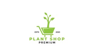 植物商店标志设计