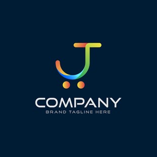 多彩J字母公司品牌标志