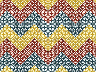 彩色锯齿形花纹图案