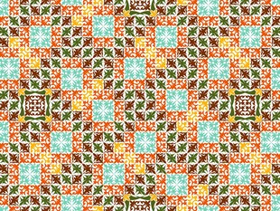 多彩几何图案无缝花纹