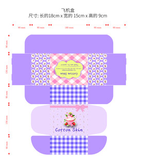 甜品飞机礼盒包装设计