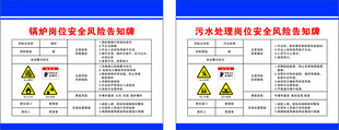 安全生产风险告知牌示例