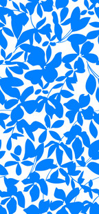 蓝白花卉图案纹理背景