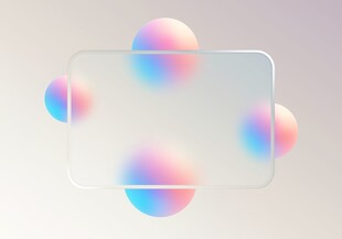 渐变玻璃框