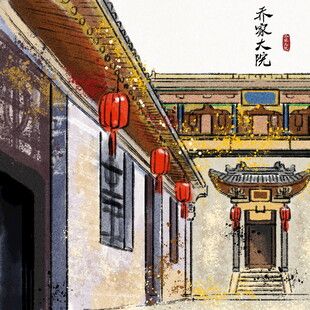 古色古香中式庭院建筑