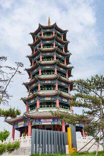 中式宝塔建筑景观