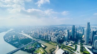 广州塔航拍城市风光