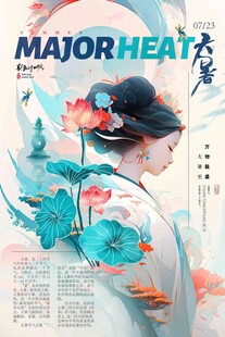 大暑海报