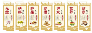 食堂展板