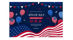 美国独立日庆典装饰图案