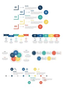 商务简约目录信息图