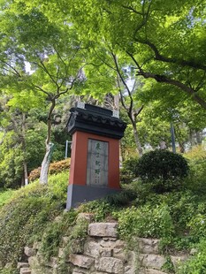 山林中的古朴中式小亭