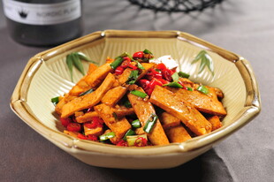 香辣美味炒豆干