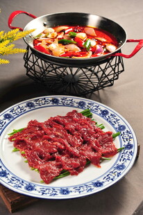 美味火锅食材鲜牛肉