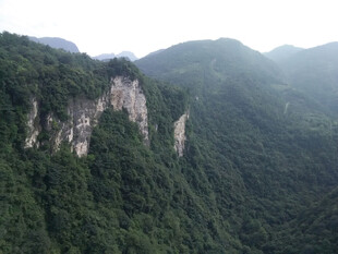 壮丽山峦绿意盎然