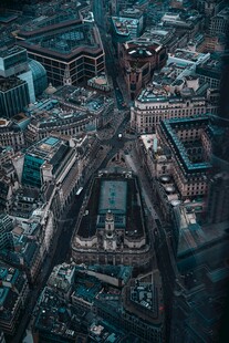 俯瞰繁华都市建筑景观