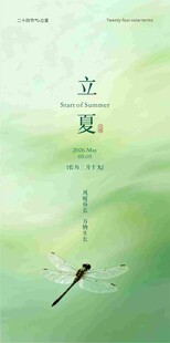 二十四节气 立夏海报