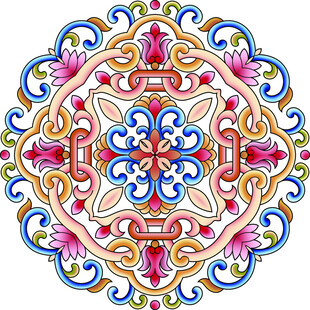 精美传统花纹装饰图案