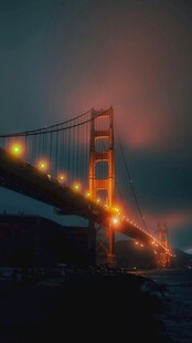 夜幕下的金门大桥