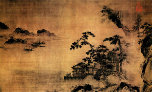 古风山水墨画景色