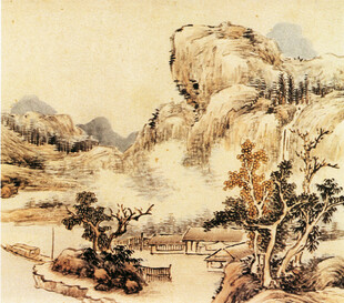 山水国画风景图