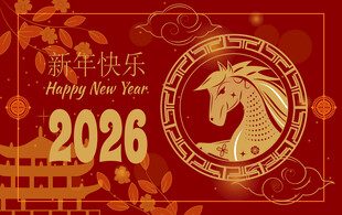 2026龙年喜庆装饰图案
