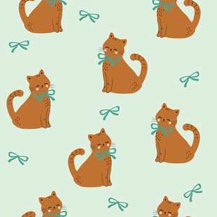 可爱猫咪图案