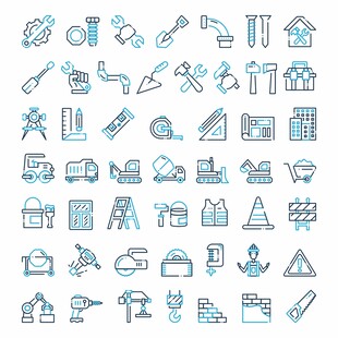 建筑生产工具图标